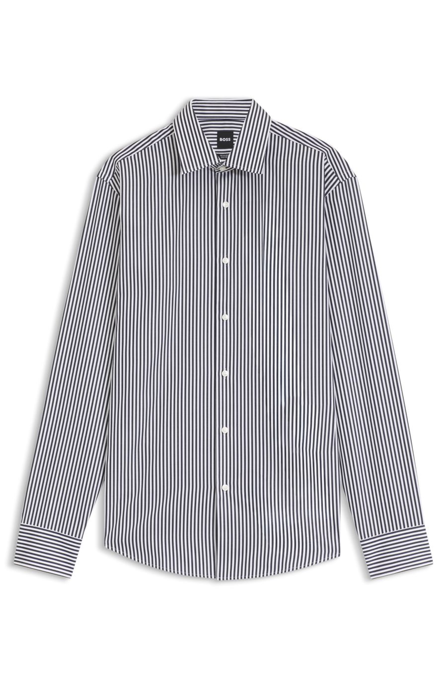 BOSS Slim-Fit Dress Shirt — Dark Blue