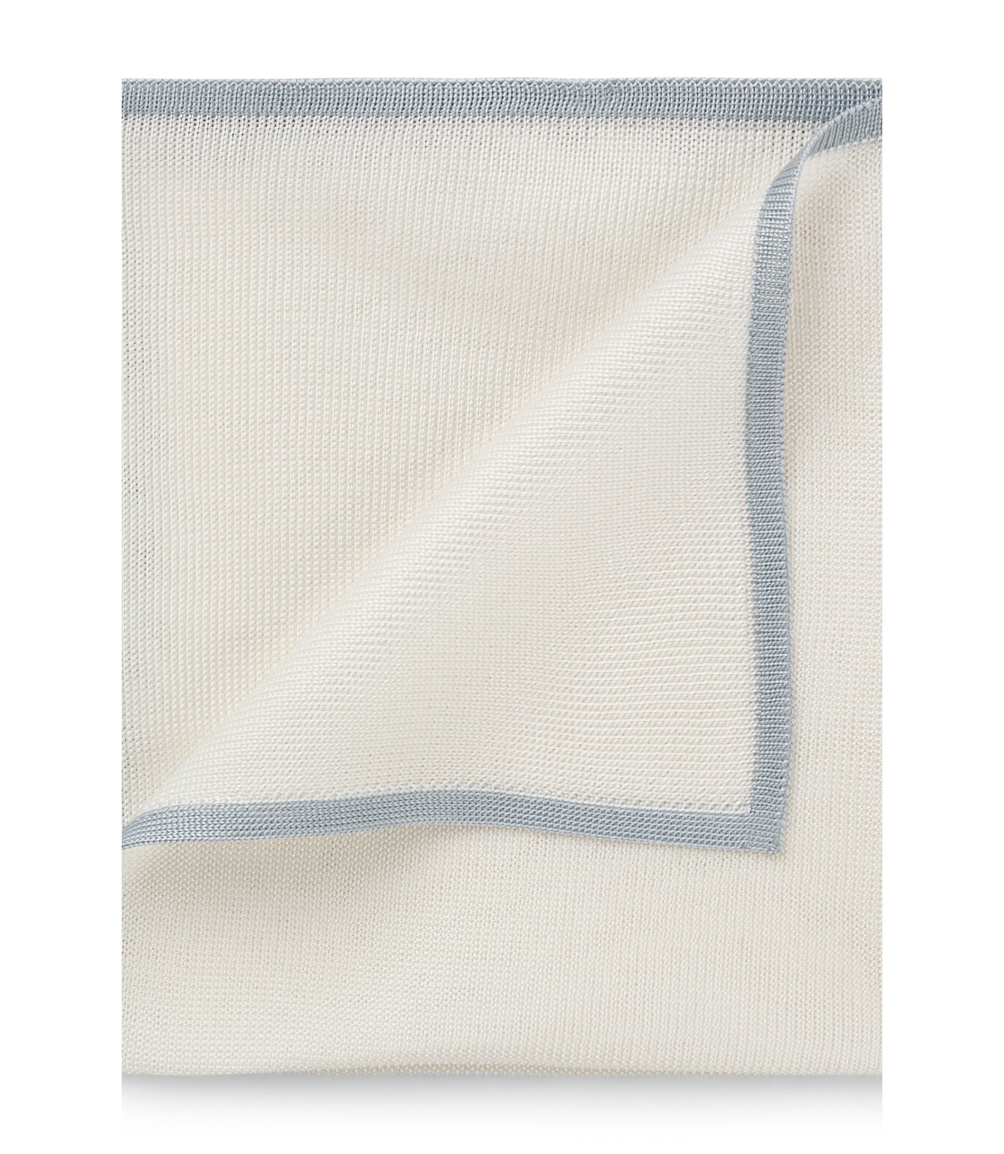 Gestricktes Einstecktuch aus in Italien gefertigter Seide