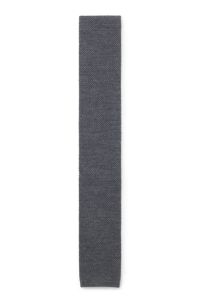Cravate en maille de laine BECKHAM x BOSS, Gris sombre