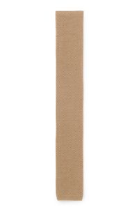 BECKHAM x BOSS knitted tie in wool, Beige