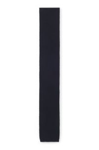 BECKHAM x BOSS knitted tie in wool, Dark Blue