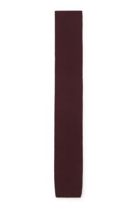 BECKHAM x BOSS knitted tie in wool, Dark Red