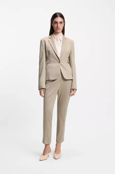 Veste Slim en jersey stretch performant à motif