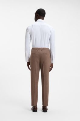 Slim-fit shirt in performance-stretch jersey, White