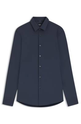 Boss Slim-fit stretch shirt kostymskjortor herr – bild 4
