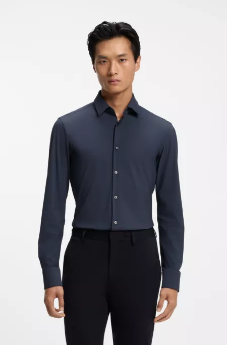 Slim-fit stretch shirt