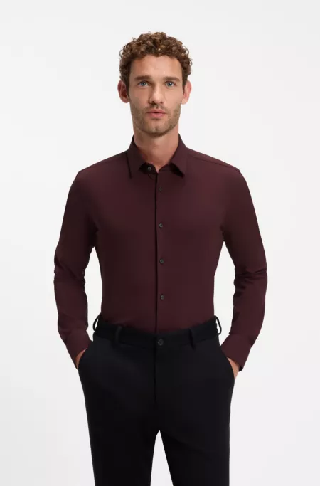 Slim-fit stretch shirt