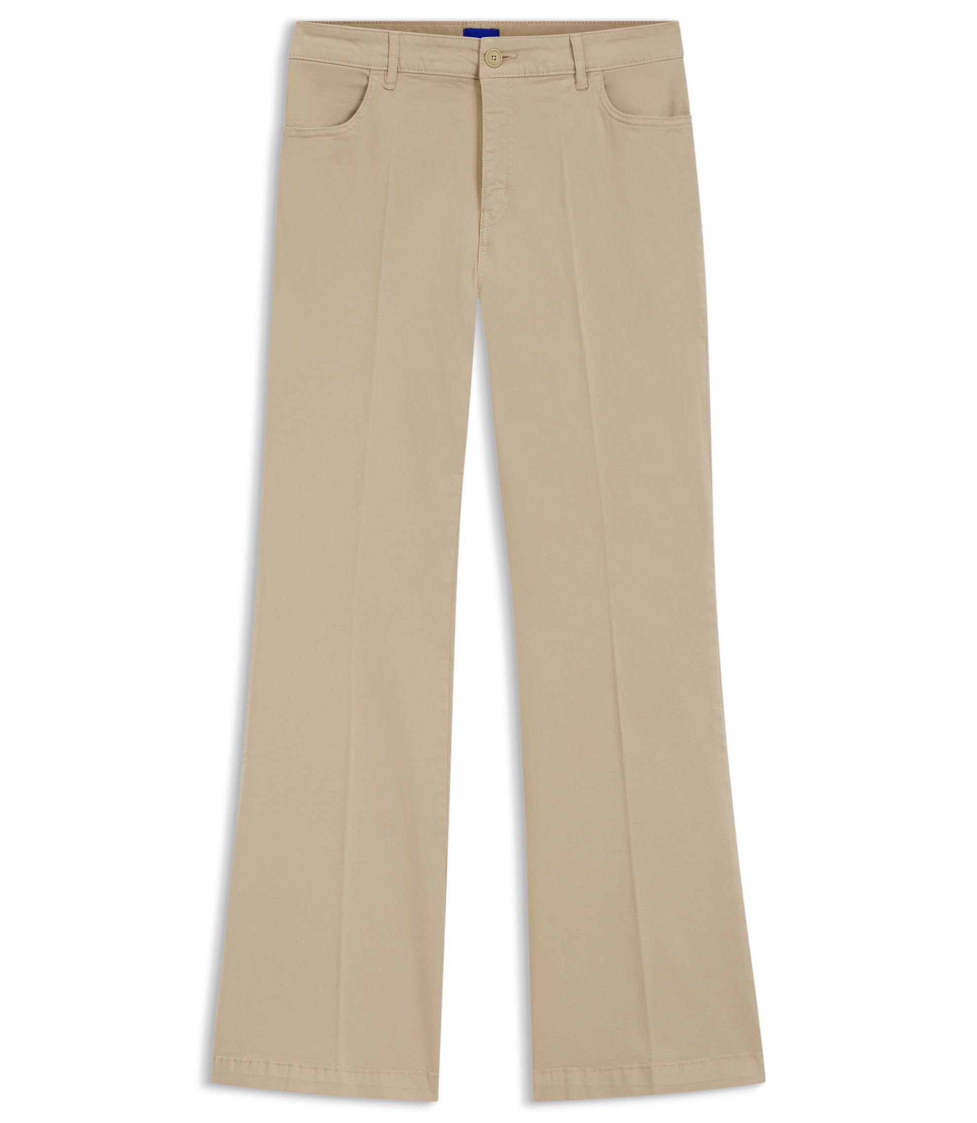 Slim-Fit Hose mit ausgestelltem Beinverlauf