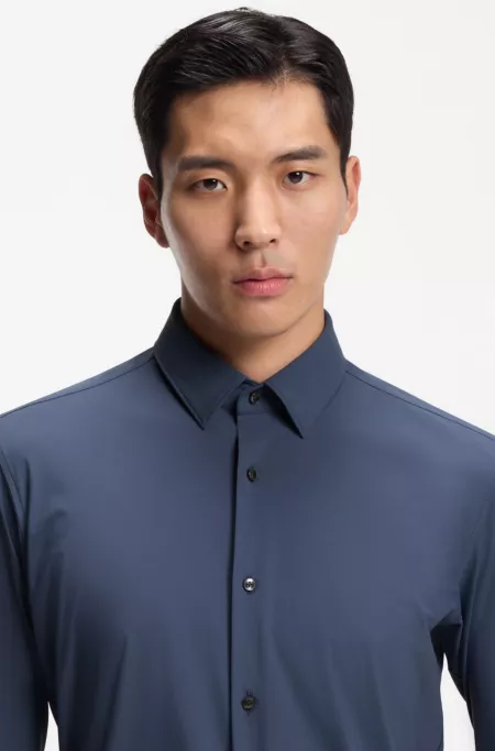 Chemise Regular en jersey stretch performant