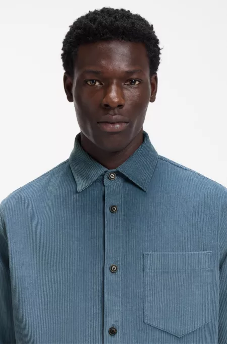 Chemise Oversize en velours côtelé de coton