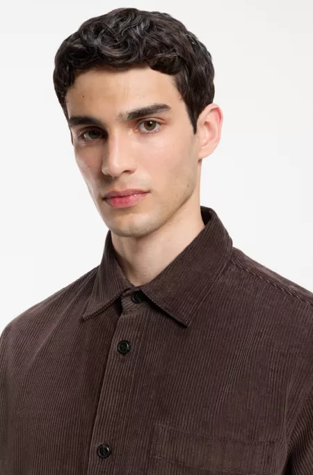 Chemise Oversize en velours côtelé de coton