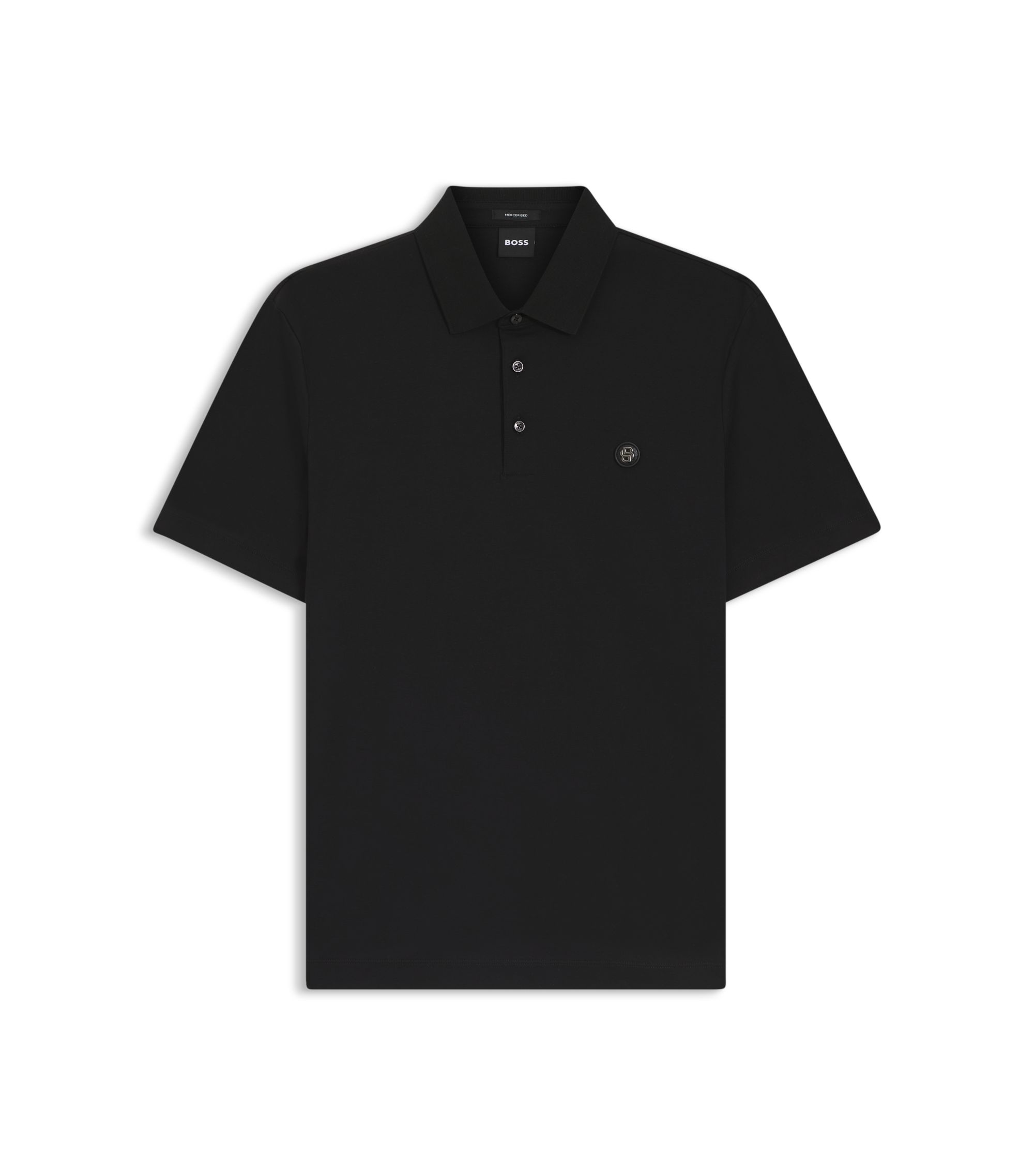 Black Polo, Denim Shorts