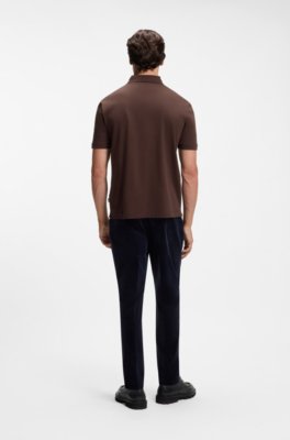 Polo shirt in mercerised cotton with Double B monogram 3
