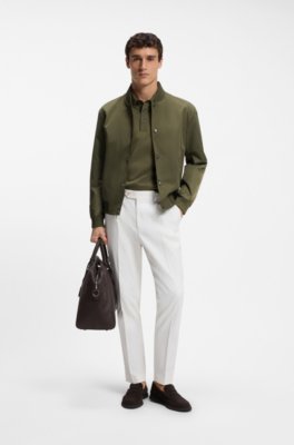 Boss Polo shirt in mercerised cotton with Double B monogram pikéer herr – bild 2