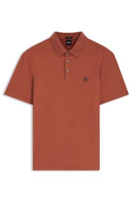 Polo shirt in mercerised cotton with Double B monogram 4