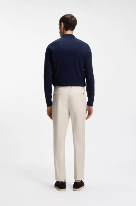 Tapered-fit trousers in washable stretch fabric