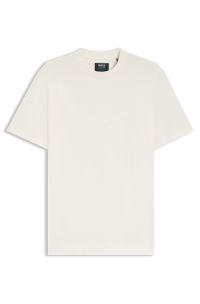 BOSS x ASTON MARTIN mercerised-cotton T-shirt with wing detail, Natural