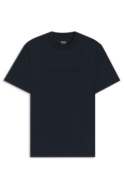 BOSS x ASTON MARTIN mercerised-cotton T-shirt with wing detail