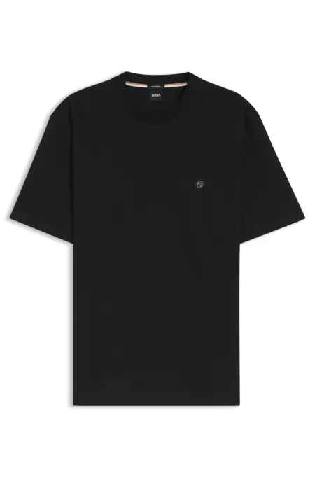 Mercerised-cotton T-shirt with Double B monogram