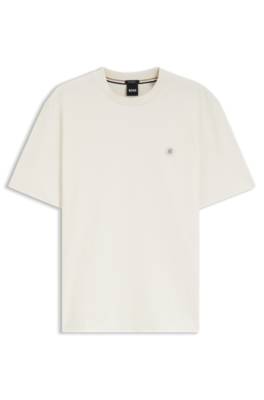 Mercerised-cotton T-shirt with Double B monogram 1
