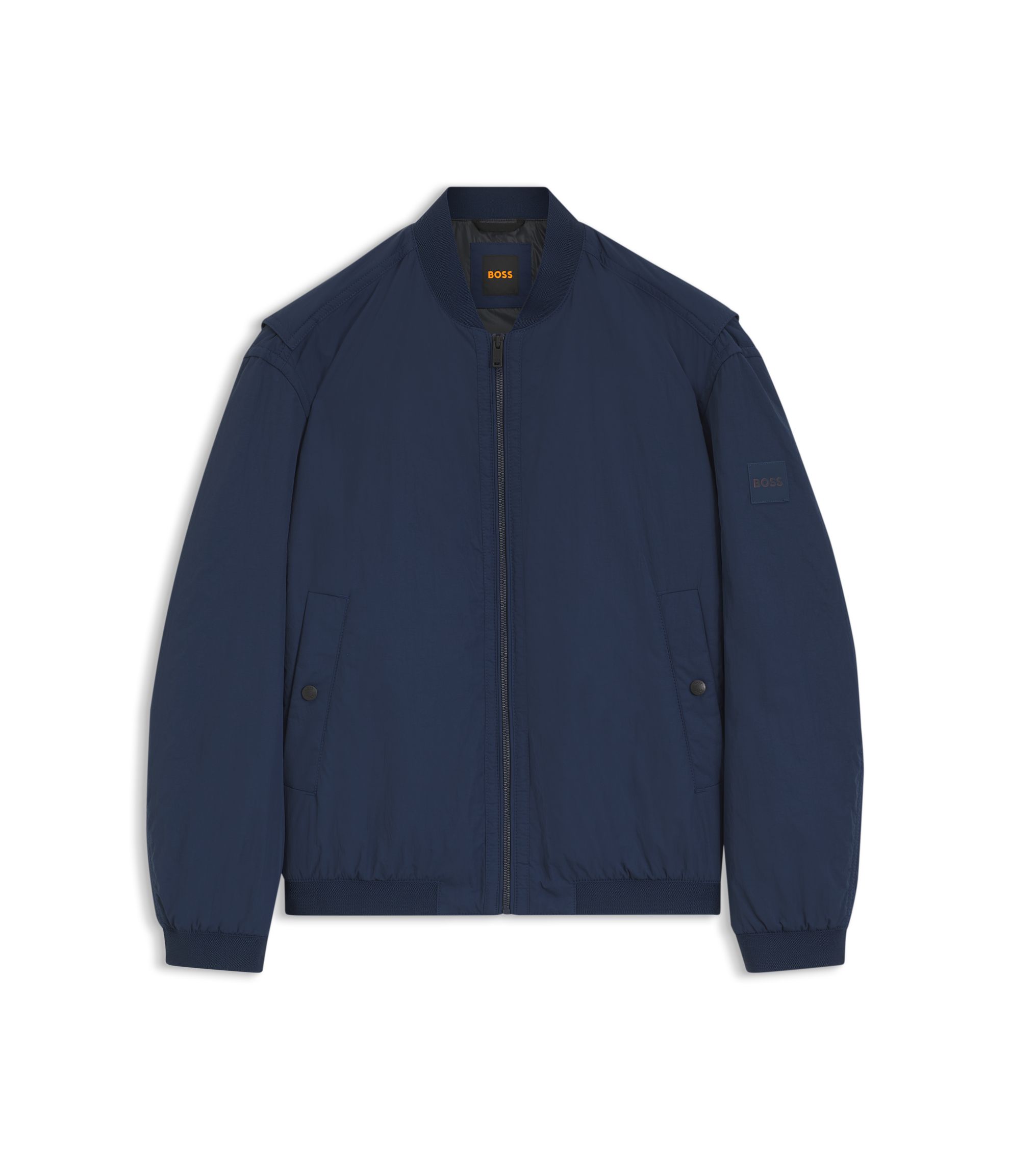 BOSS - はっ水ボンバージャケット ソフトタッチファブリック - ダーク