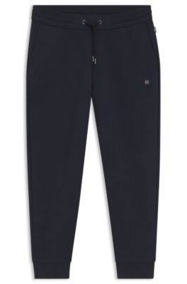 Boss Uomo Blu Scuro Pantaloni Regular Fit
