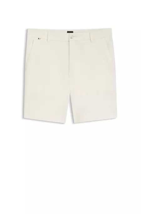 Modern-fit shorts in stretch cotton