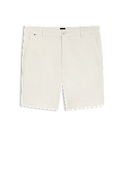 Modern-fit shorts in stretch cotton