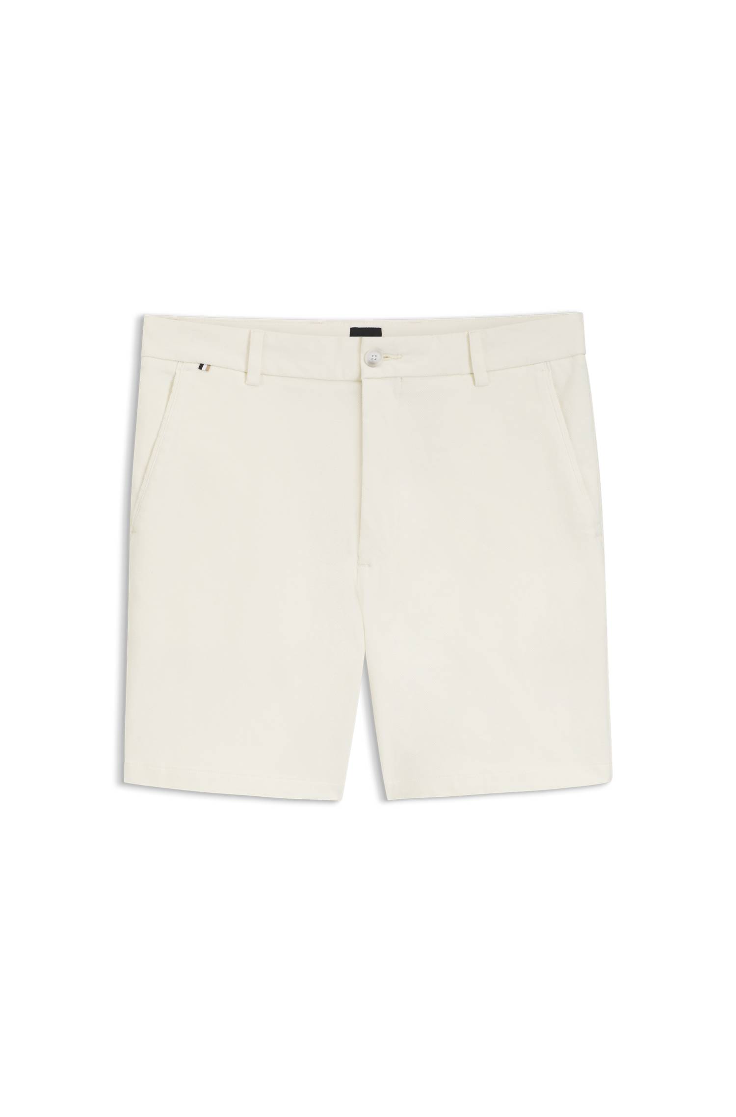 Boss Modern-fit shorts in stretch cotton herr – bild 4