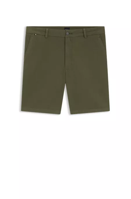 Modern-fit shorts in stretch cotton
