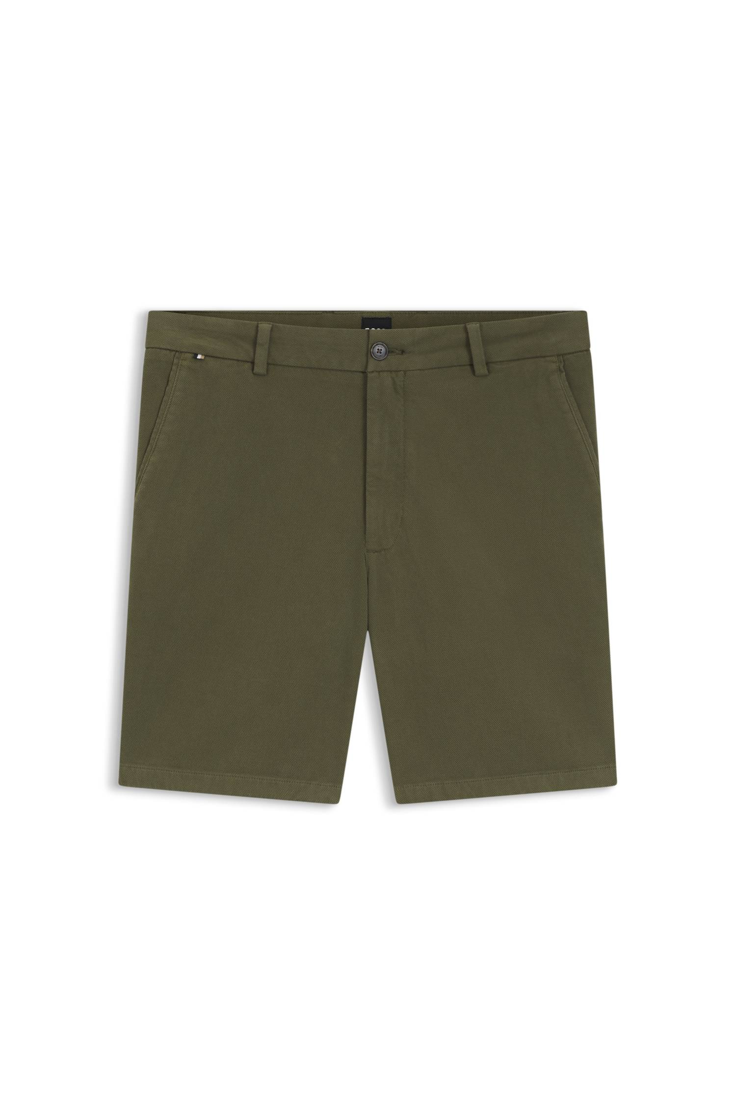 Boss Modern-fit shorts in stretch cotton herr – bild 4