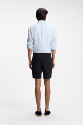 Boss Modern-fit shorts in stretch cotton herr – bild 2
