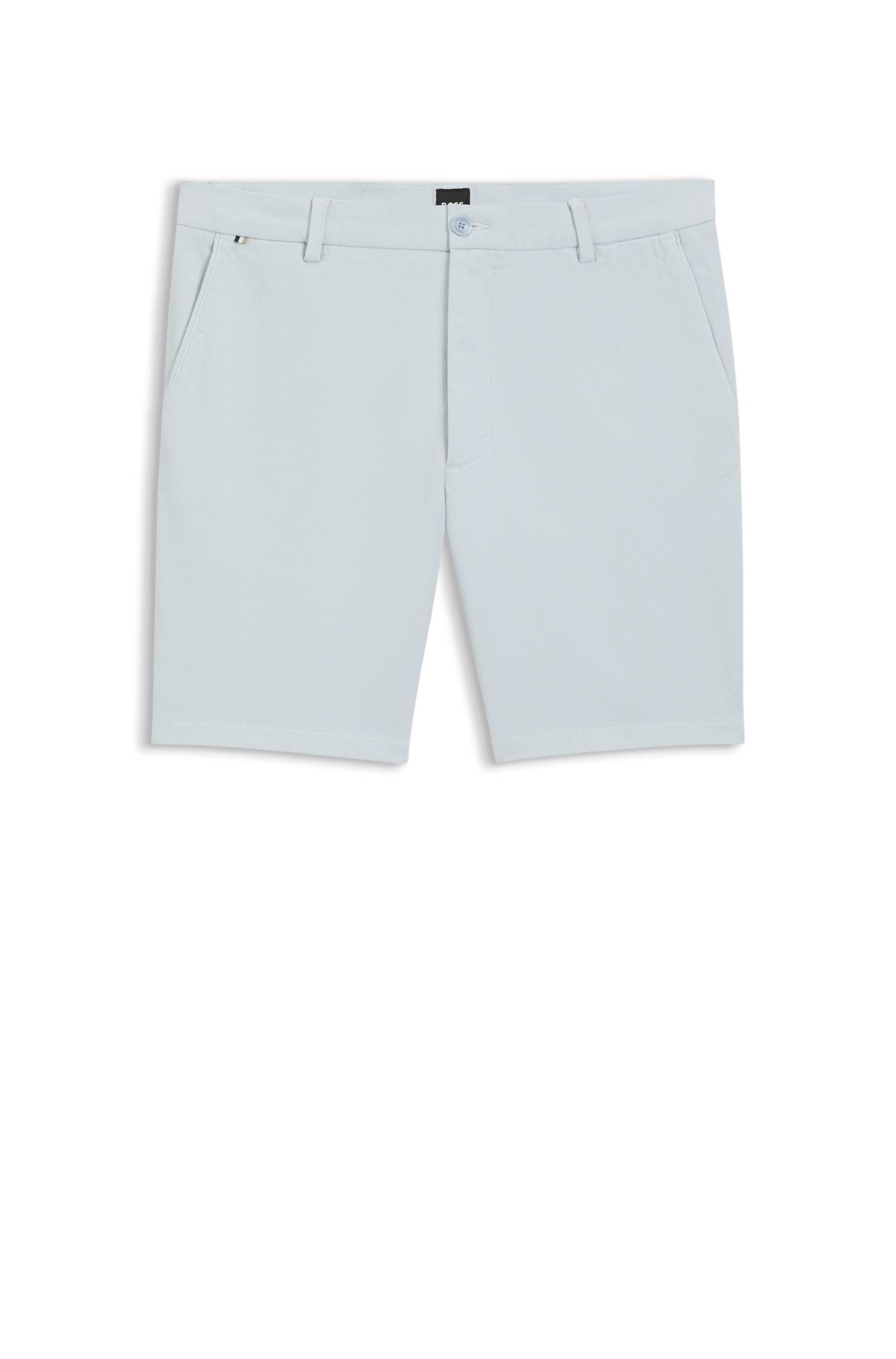 Boss Modern-fit shorts in stretch cotton herr – bild 4
