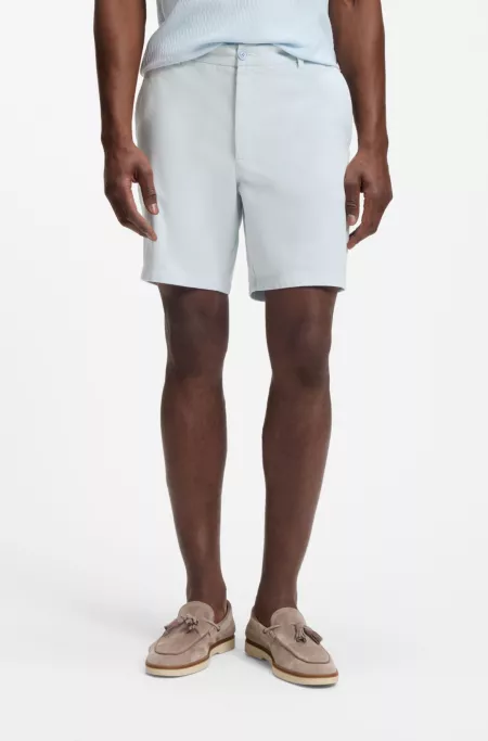 Modern-fit shorts in stretch cotton