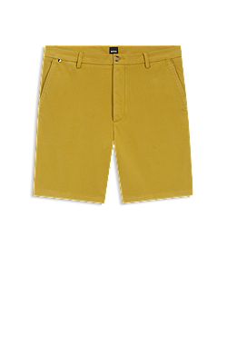 Modern-fit shorts in stretch cotton