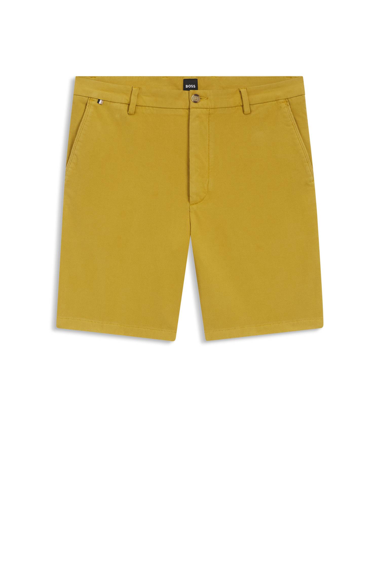 Boss Modern-fit shorts in stretch cotton herr – bild 4