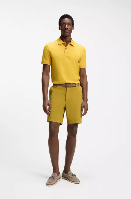 Modern-fit shorts in stretch cotton