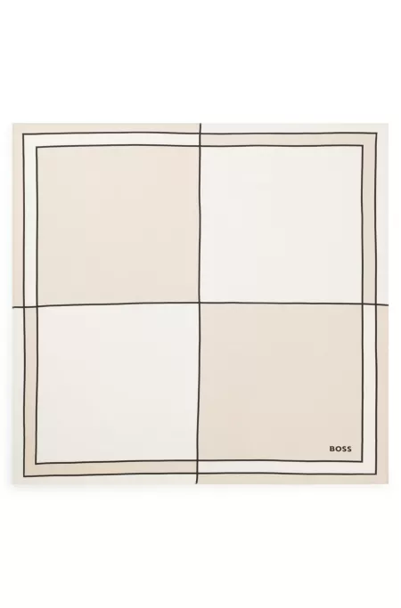 Tuch aus Seide mit Double-B-Monogramm-Print
