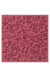 Printed scarf in silk with Double B monograms, Dark Red
