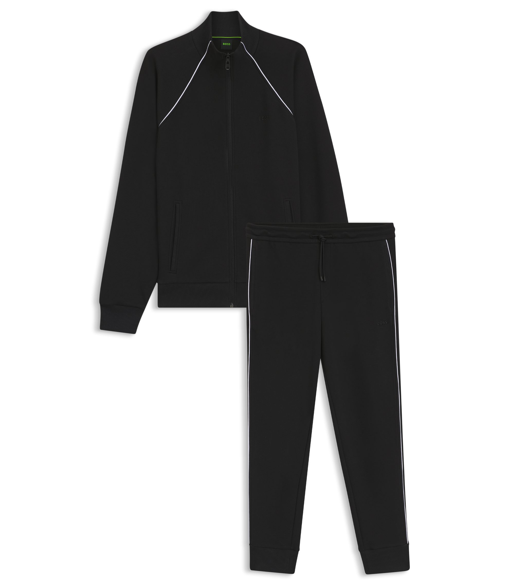 HUGO BOSS トラックスーツ BOSS - コットンブレンド トラックスーツセット コントラスト