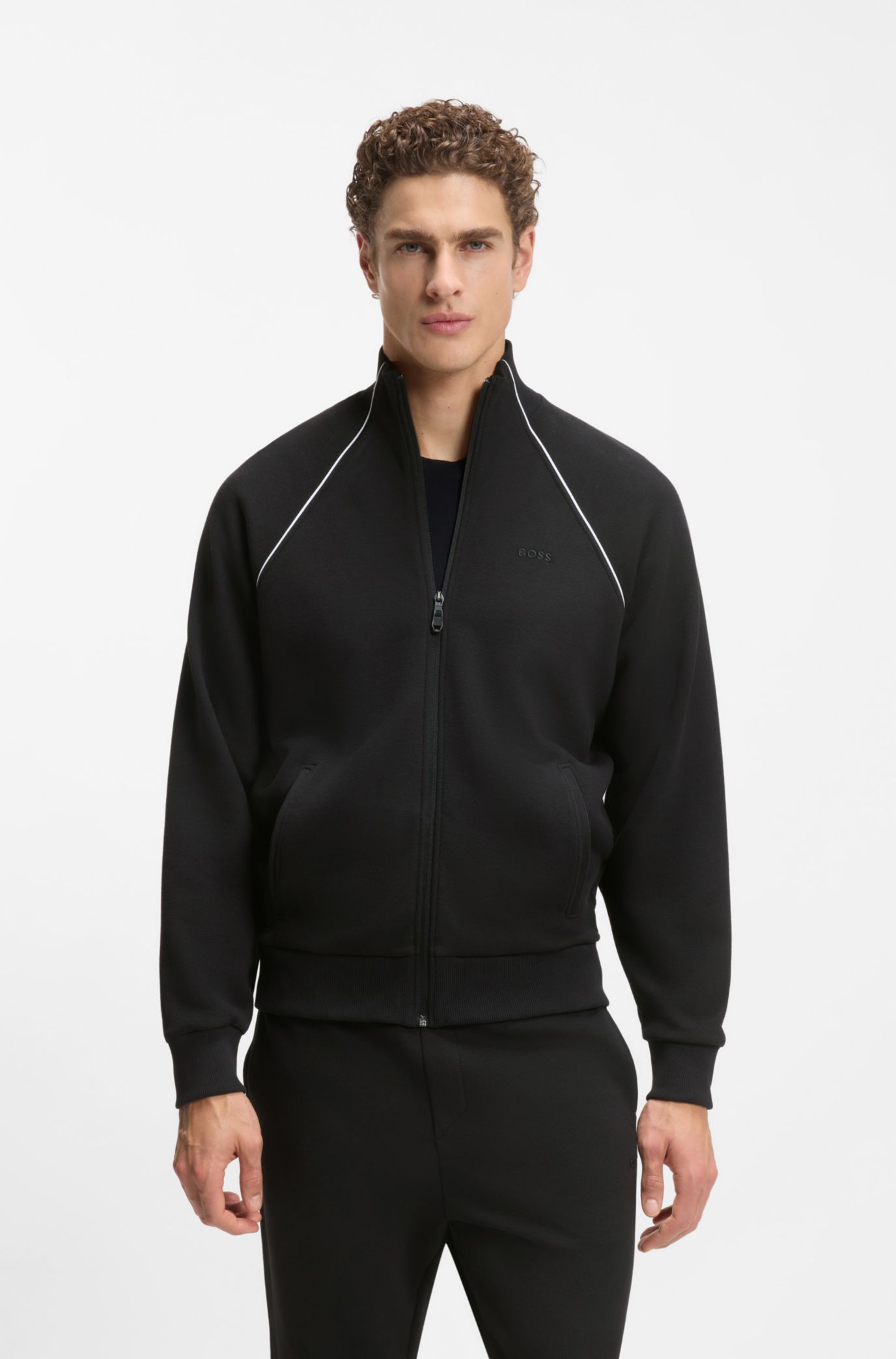 HUGO BOSS トラックスーツ BOSS - コットンブレンド トラックスーツセット コントラスト