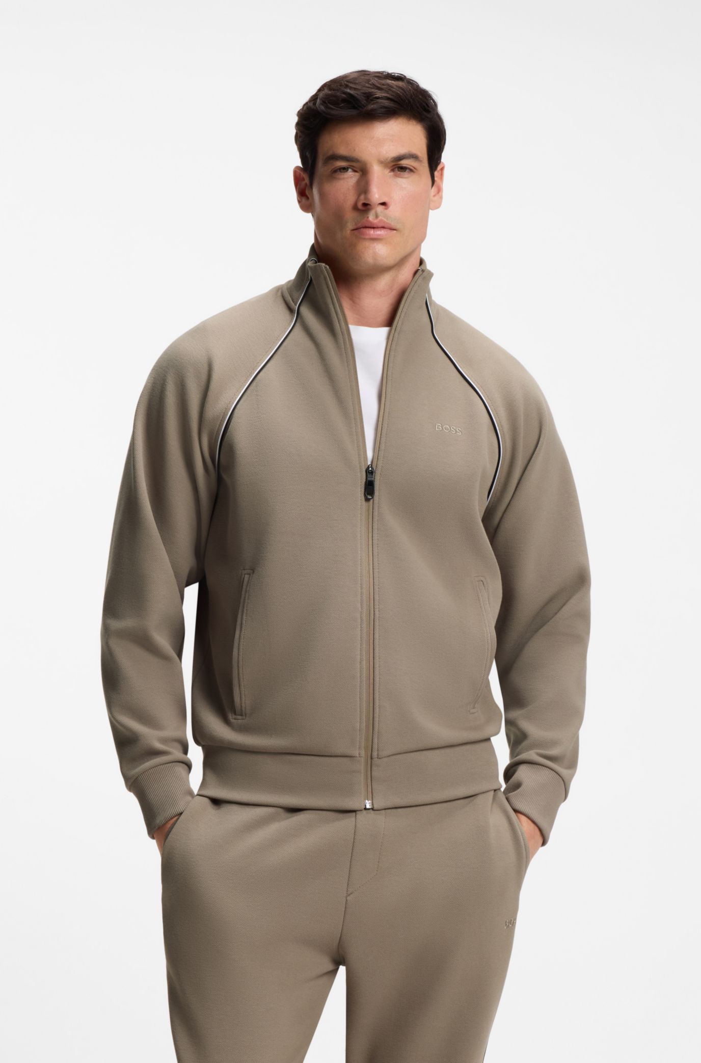 HUGO BOSS トラックスーツ BOSS - コットンブレンド トラックスーツセット コントラスト