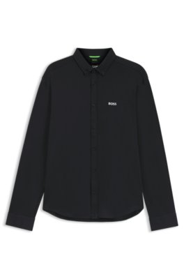 Boss Uomo Nero Camicia Regular Fit