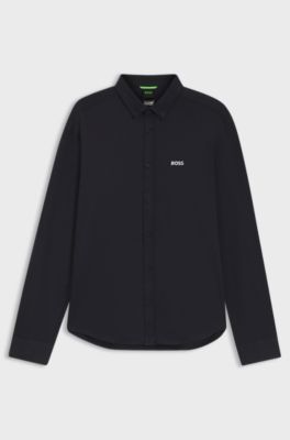 Camisa regular fit, Azul oscuro