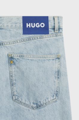 Jeans regular fit in denim blu chiaro, Celeste