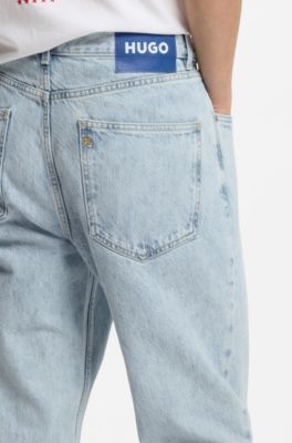 Regular-fit jeans in light-blue denim, Light Blue