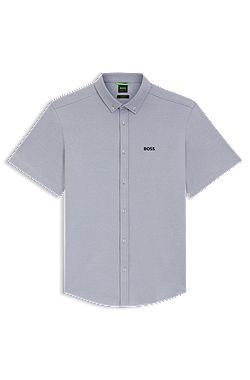 Regular-fit shirt in cotton jersey