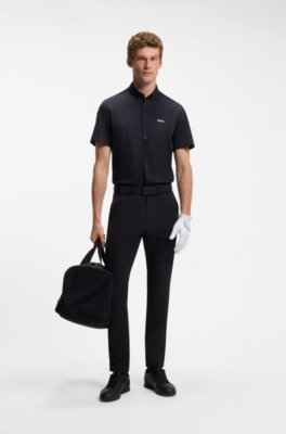 Boss Regular-fit shirt in cotton jersey långärmade t-shirts herr – bild 2