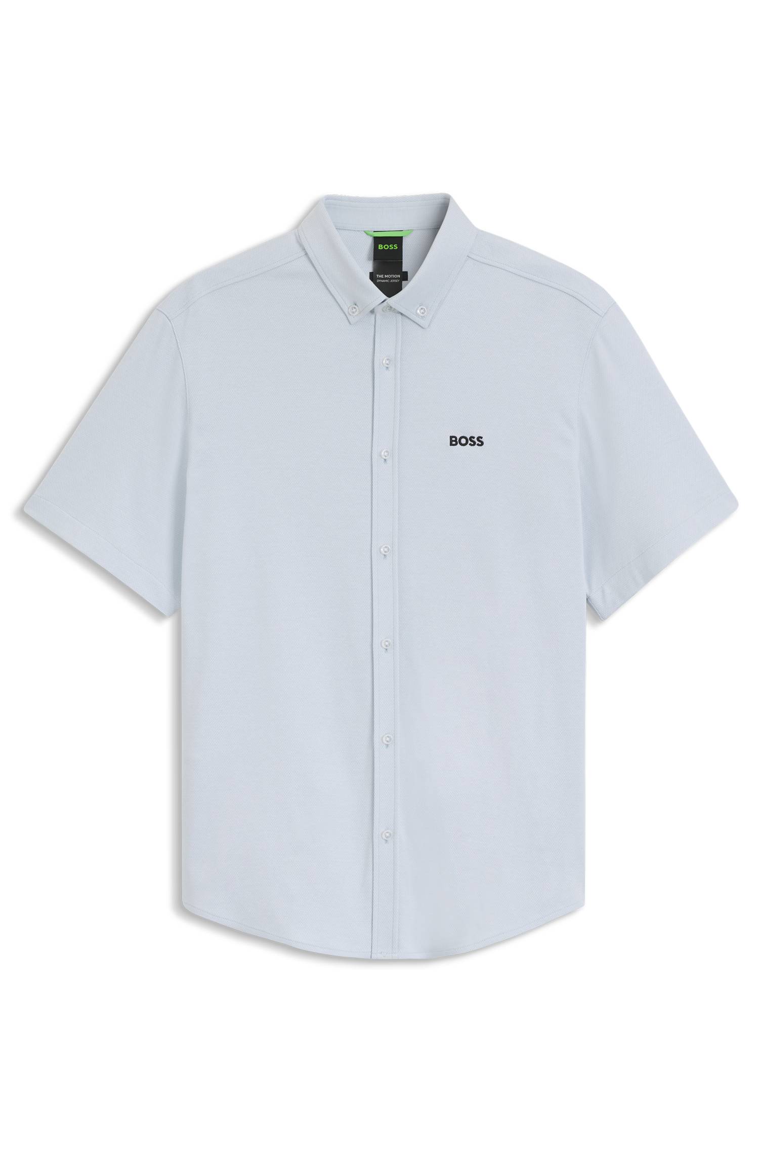 Boss Regular-fit shirt in cotton jersey skjortor & blusar herr – bild 4