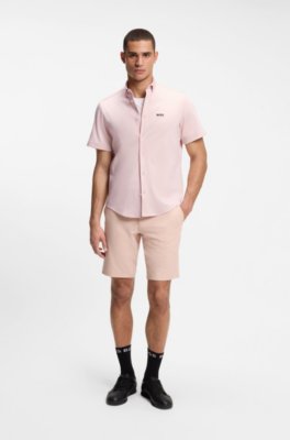 Boss Regular-fit shirt in cotton jersey t-shirts - bas herr – bild 2